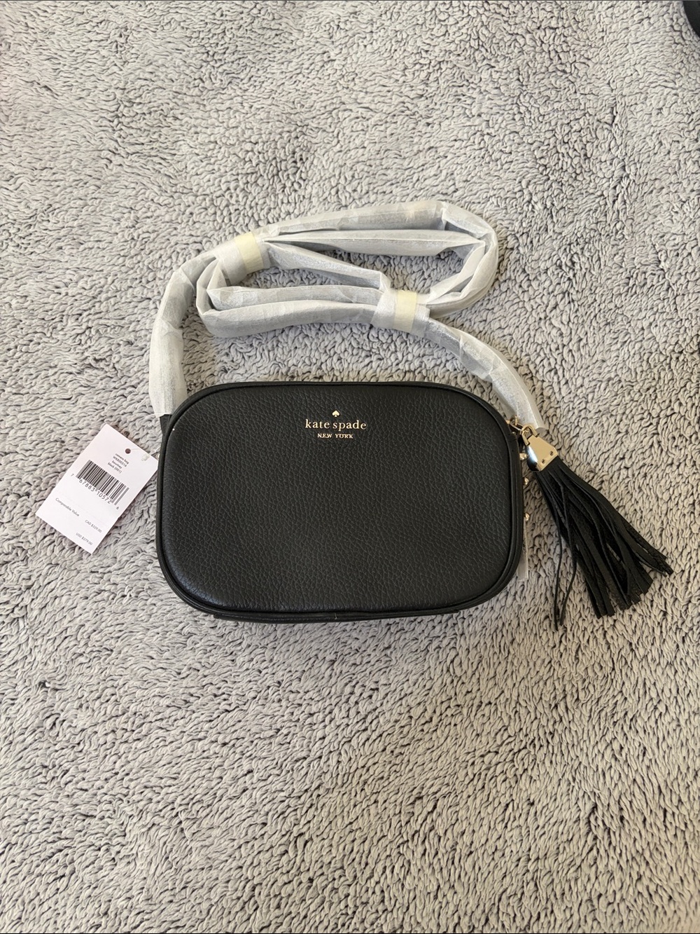 Kate Spade Kourtney Black Camera Bag NWT
